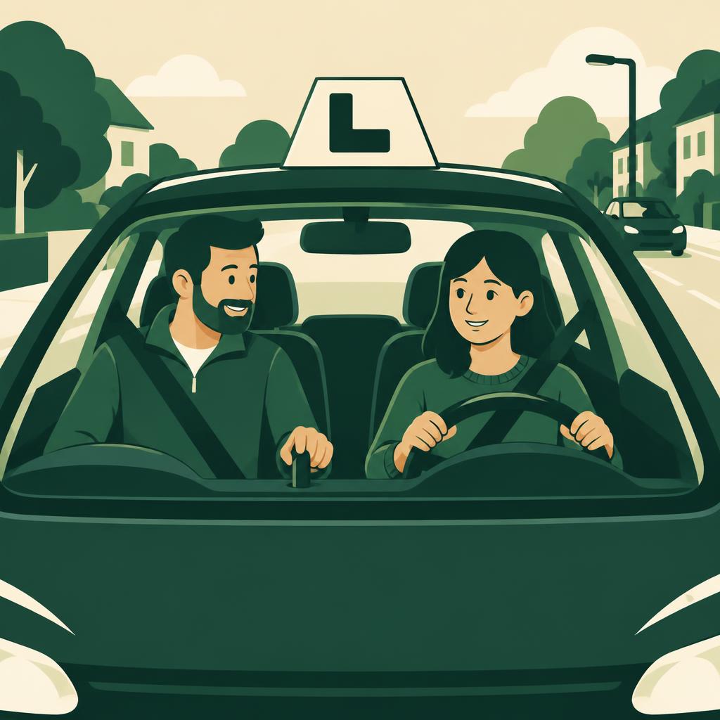 Driving instructors illustration