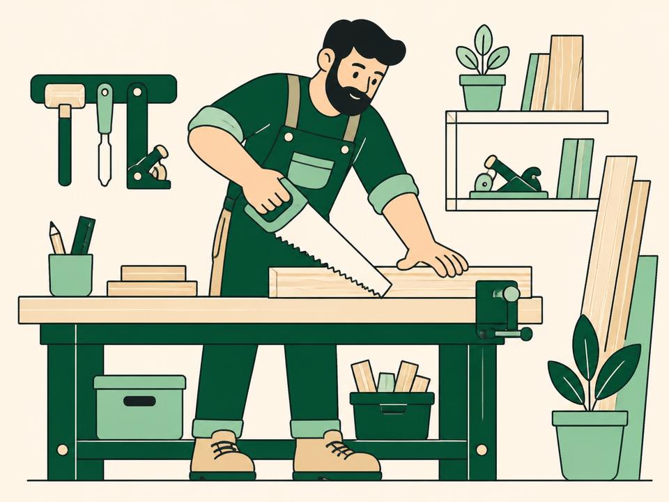 Joiners & builders illustration